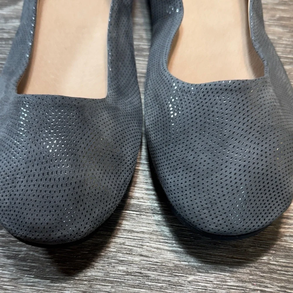 FS NY  Women's Gray Ballet made in Italy 🇮🇹 Flats size 11 (s95)